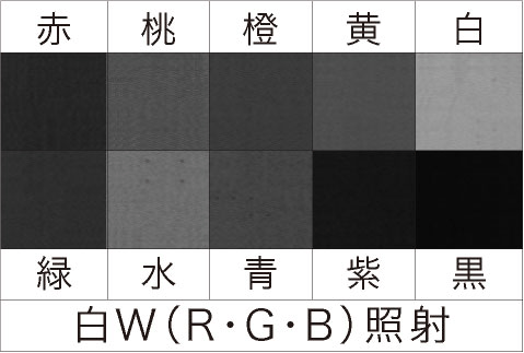 白W（RBG）照射